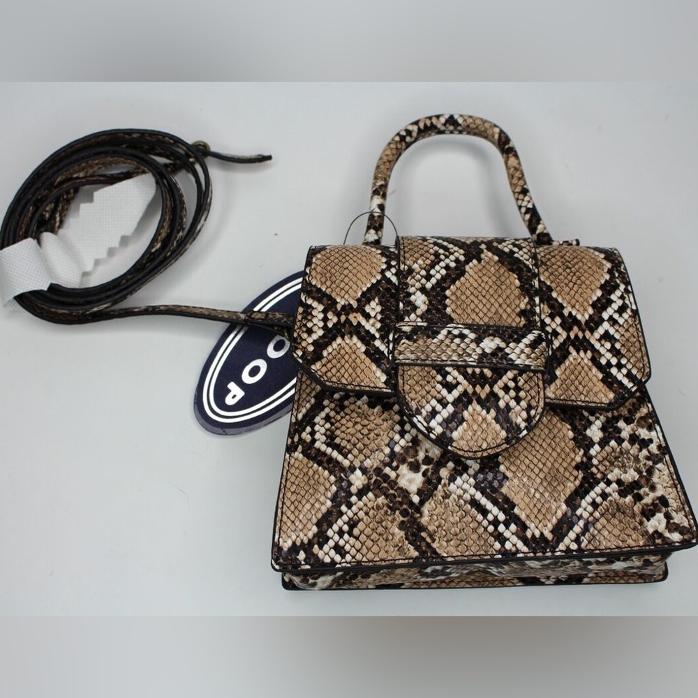 Scoop NYC Faux Leather Snake Mini Crossbody Bag - Picture 3 of 7